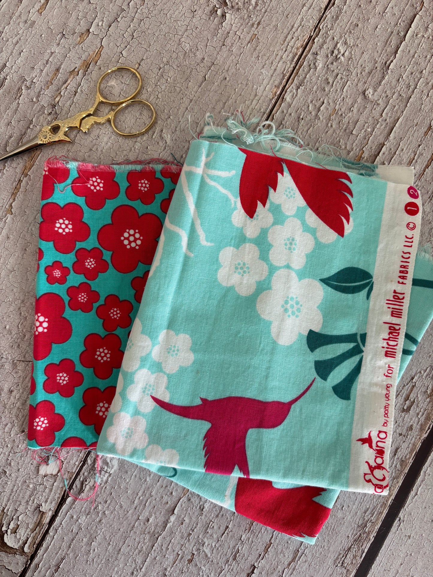 Curated Michael Miller Destash - Patty Young Flora & Fauna Duo