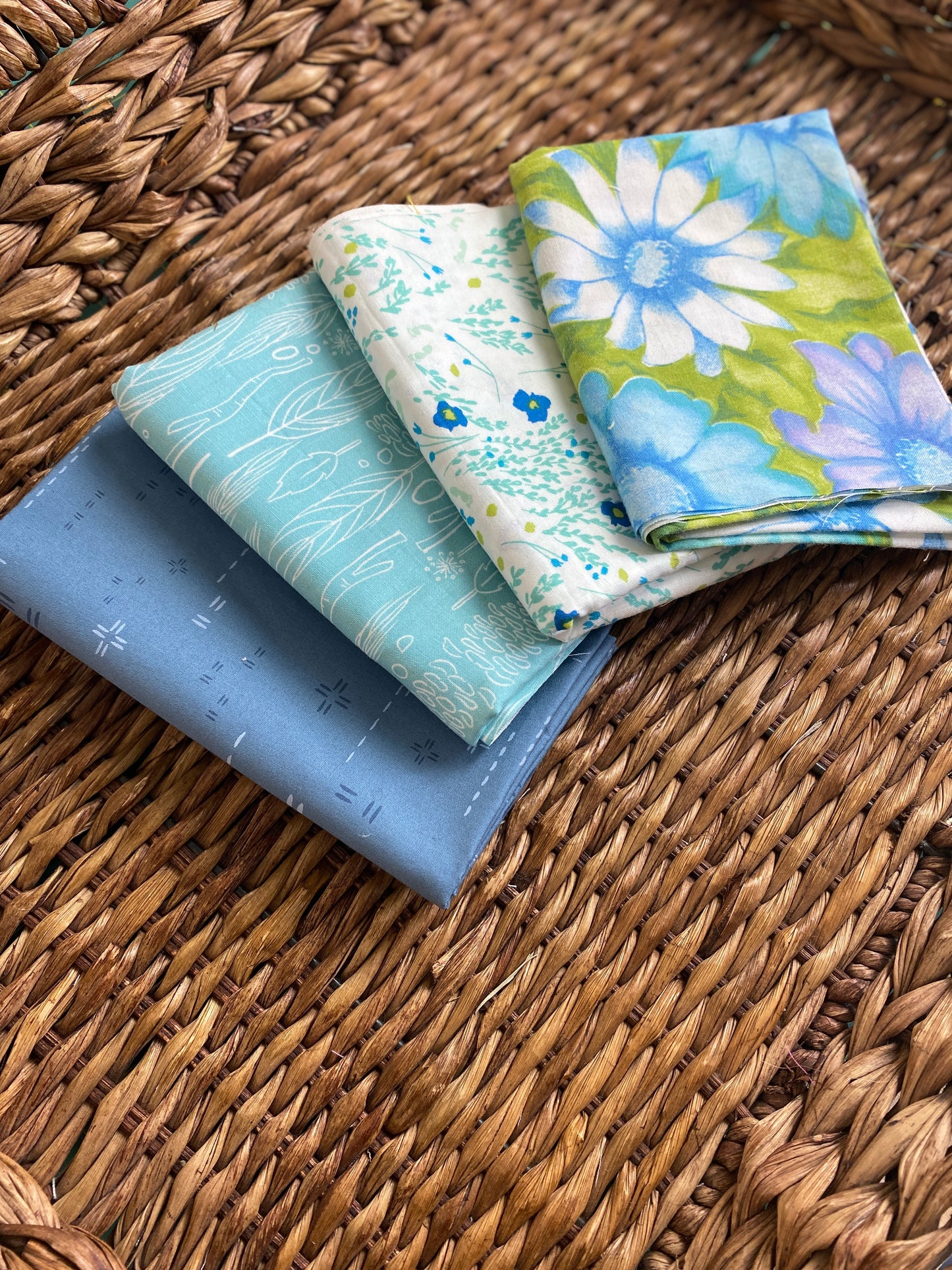 Fabric Bundle Stash Builder - Blue/Green