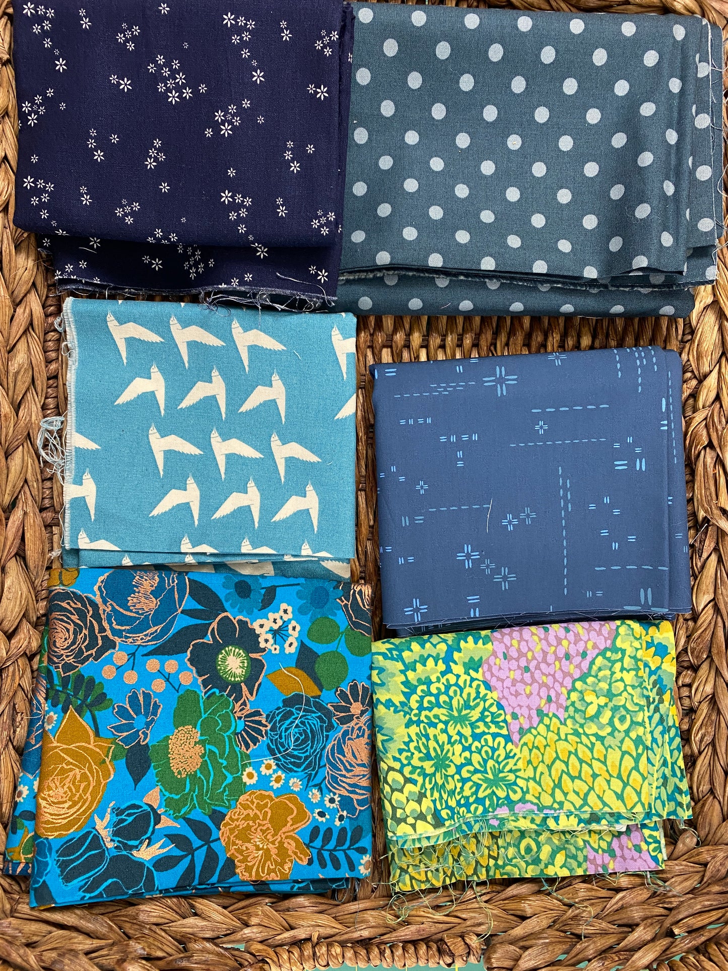 Fabric Bundle -Stash Builder Blue Prints