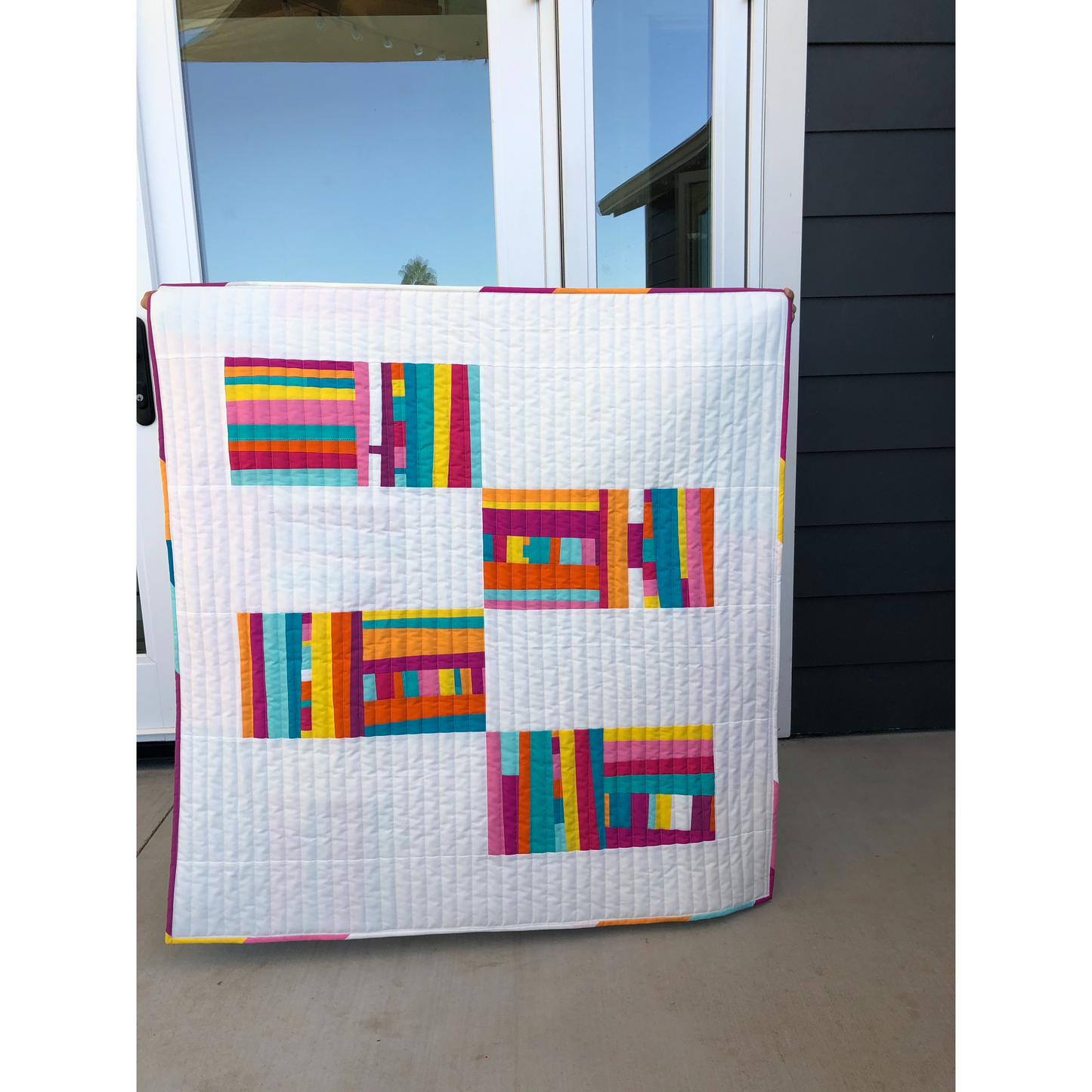 Framework Quilt- Blooming Poppies