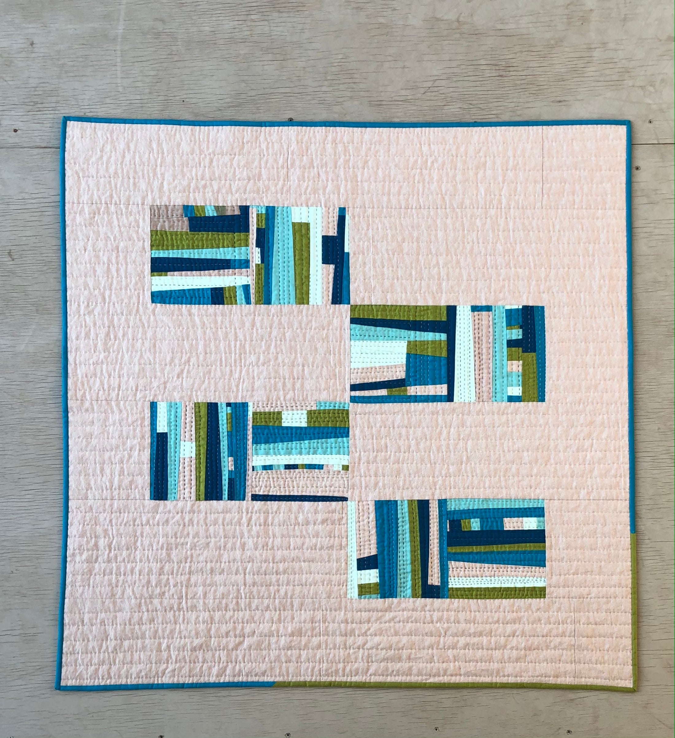 Framework Quilt #4 – Blooming Poppies Modern Quilts