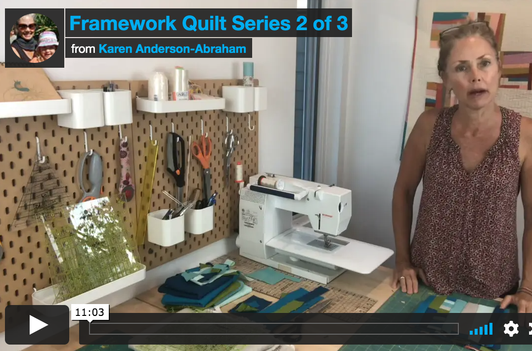 Part 2- Framework Quilt Improv Series