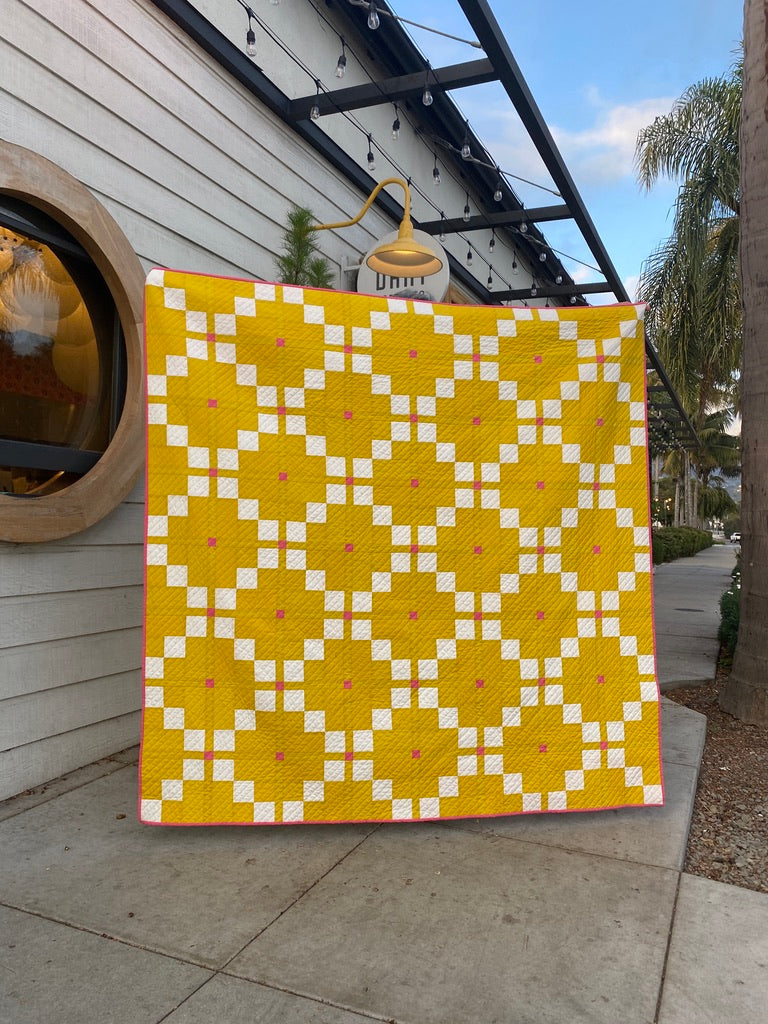 Handmade Quilt Yellow Harken Quilt Sample