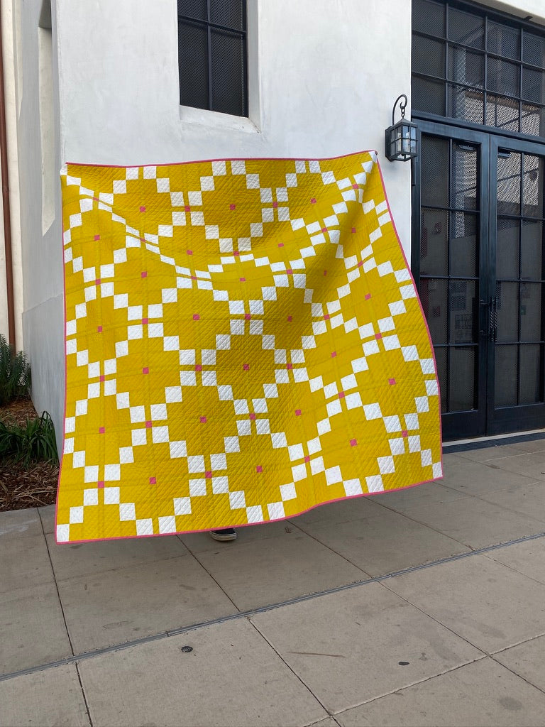 Handmade Quilt Yellow Harken Quilt Sample