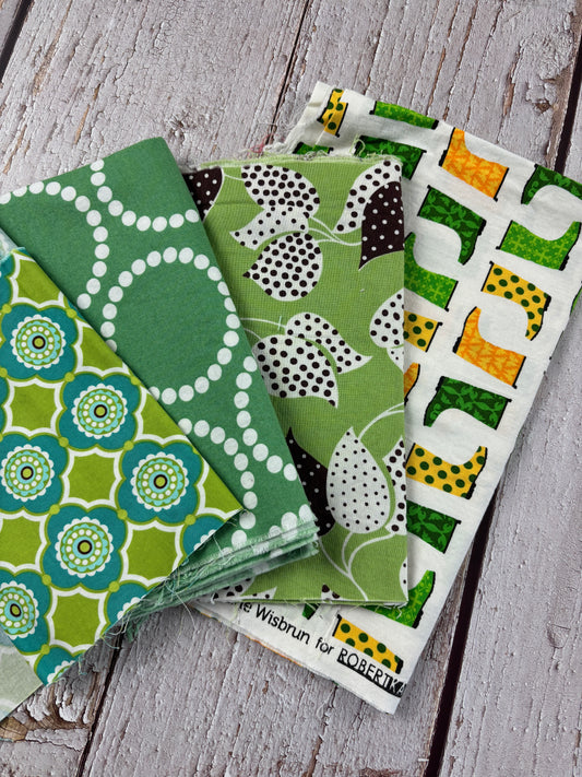Curated Fabric Bundle- Green Themed Stash Builder