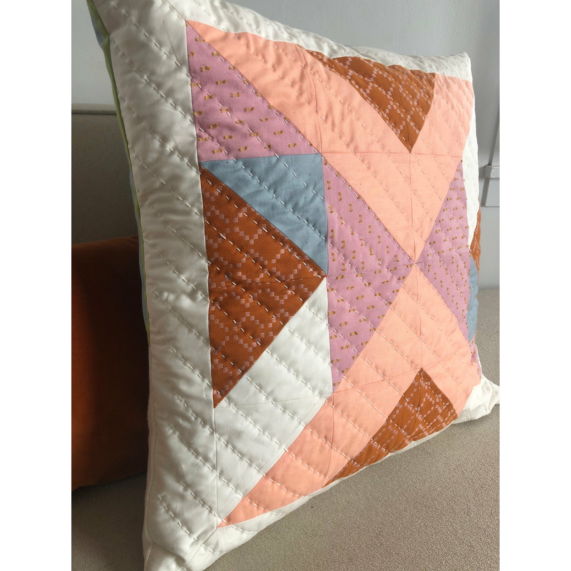 Shelter Quilt Pillow by Karen Anderson Abraham @bloomingpoppies