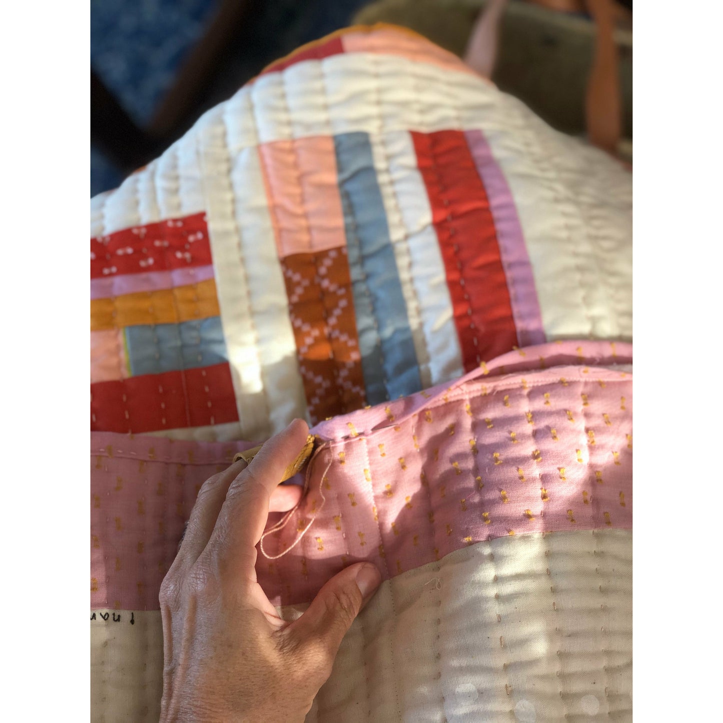 Hand Quilted Heirloom Quality Baby Quilt