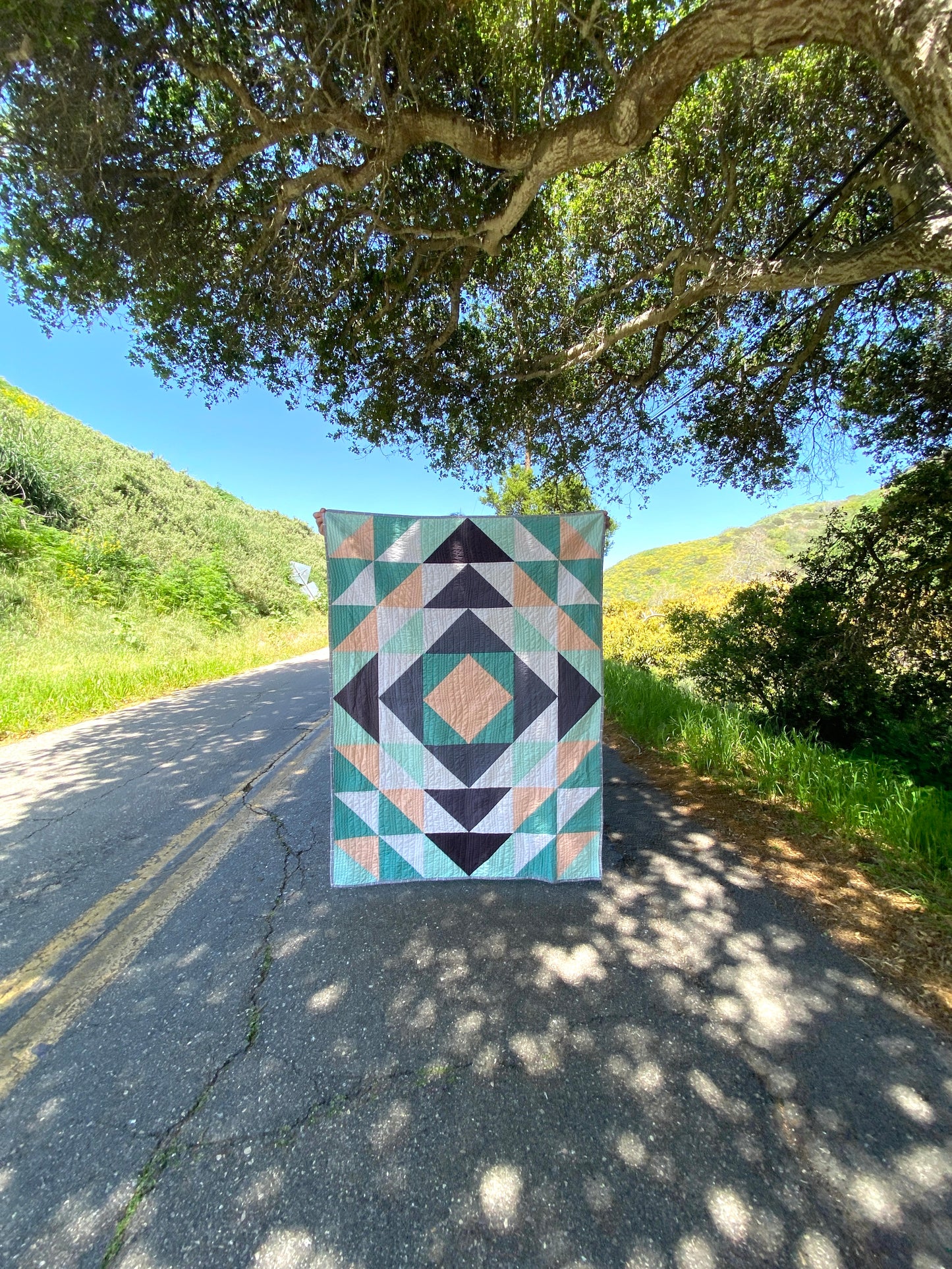 Road Trip Quilt Pattern - New and Improved with a BONUS throw pillow size!