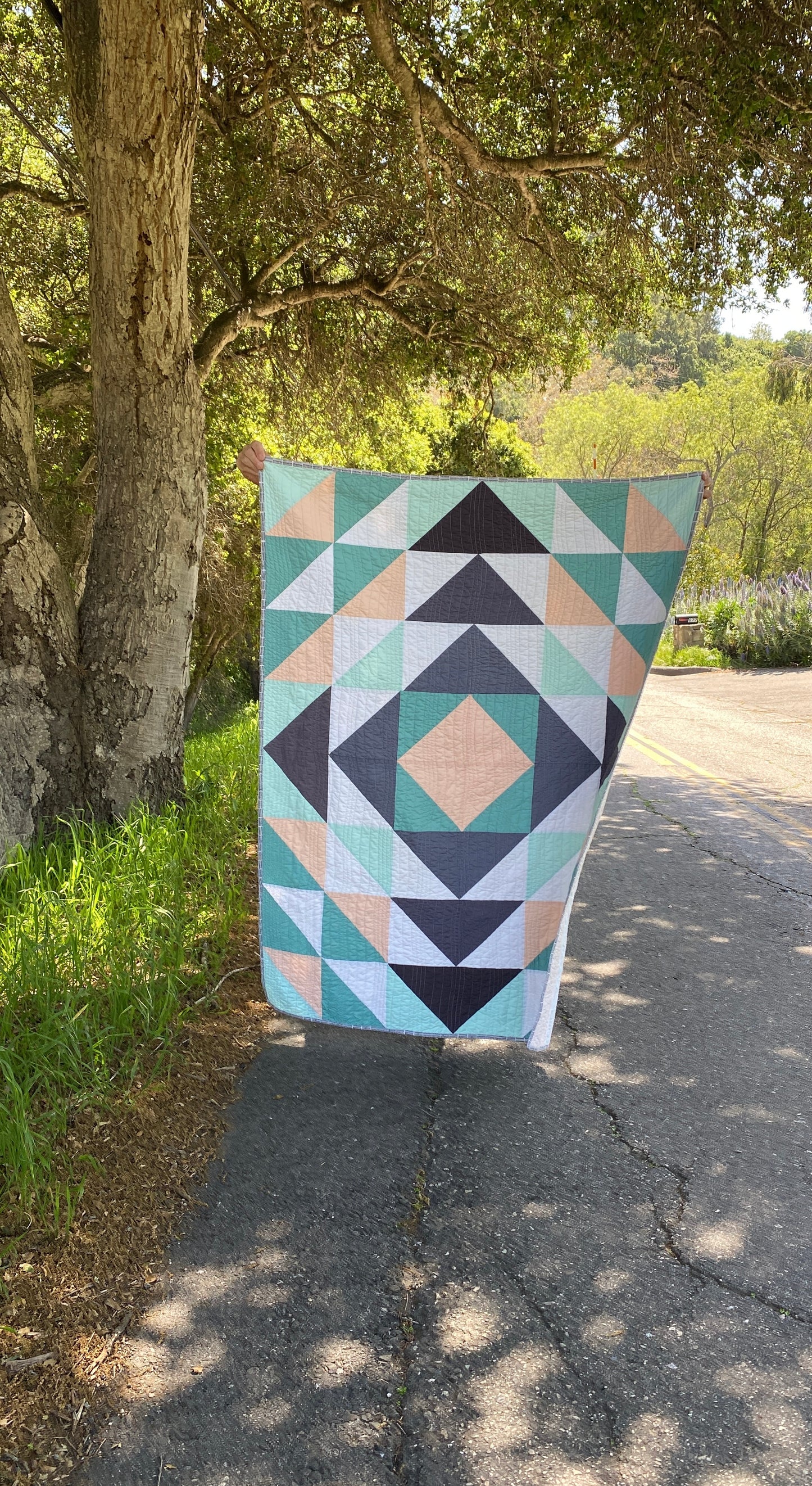 Road Trip Quilt Pattern - New and Improved with a BONUS throw pillow size!