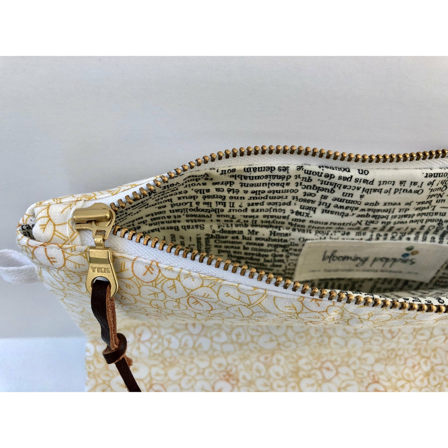 Handmade Modern Foldover Clutch Purse- The Amelia, with Leather Trim and Designer Fabrics